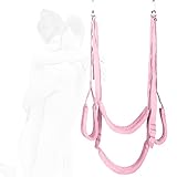 HTdangT Liebesschaukel Sexschaukeln Liebesschaukel Extrem Sexschaukel Mit Extra Breiter Polsterung Lendenpolster Hüftpolster Beinpolster Robustes Hängemöbel Fetisch Bondage