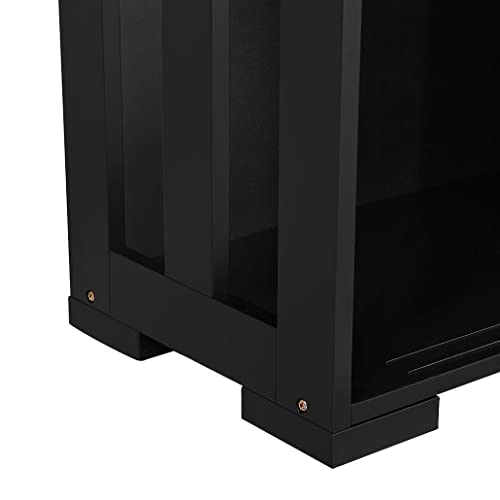 Yaheetech Storage Cabinet Sideboard Buffet With Sliding Door And Adjustable Shelf, Stackable Cabinets Wooden Console Table For Living Room, Kitchen, Dining Room, Hallway, Black #TOP6