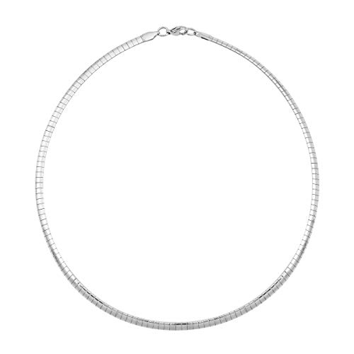 Edforce Stainless Steel Italian Omega Chain Necklace