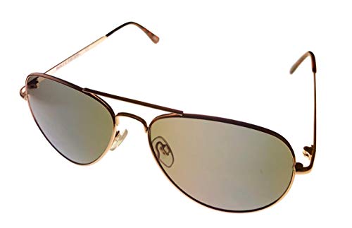Skechers Mens Gold Metal Aviator Sunglass SE8051. 32N