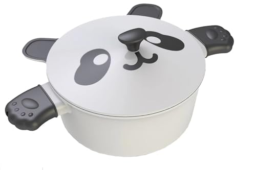 Inspire Delight: 7-Inch Panda Nonstick Casserole Pot with...