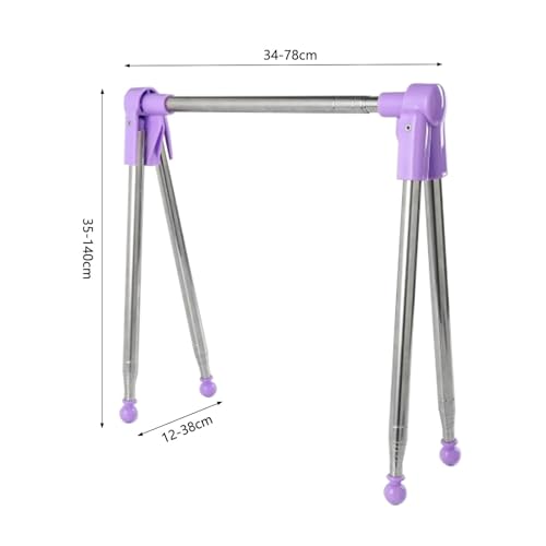 SANTUO Tragbarer Kleiderständer Klappbar,Wäscheständer,Tragbarer Wäscheständer aus Edelstahl, 34-78 cm einziehbarer faltbar Wäscheständer für Camping, Reisen, Outdoor, Wäscherei zu Hause usw.