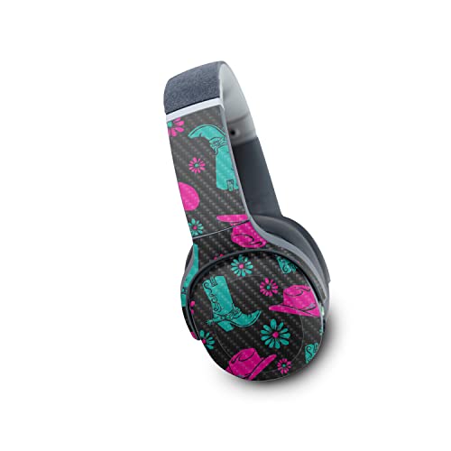 Image of MightySkins Carbon Fiber Skin Compatible with Skullcandy Crusher Evo Wireless - Neon Cowgirl | Protective, Durable Textured Carbon Fiber Finish | Easy to Apply | Made in The USA
