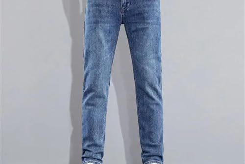 Men's Classic Cotton Business Straight-Leg Jeans, Work Pants, Plus-Size Everyday Jeans2