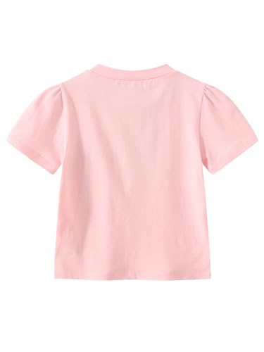 Girl Birthday Tee Shirt Cute Short Sleeve T-Shirt for Girls Cotton Tshirts 4-12 Years2