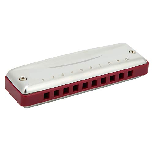 Harmonica à 10 trous en acier inoxydable ABS et résine pour adultes débutants (rouge) - Les Beatles, Paul McCartney, John Lennon, RIngo Starr, George Harrison Harmonica à 10 trous en acier inoxydable ABS et résine pour adultes débutants (rouge) – Image 4
