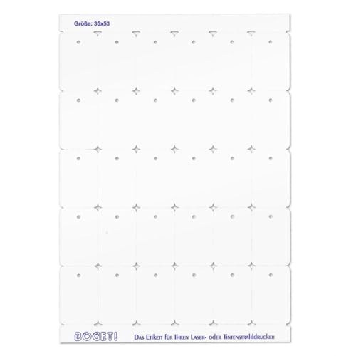 Étiquettes carton laser anti-bourrage 35x53 mm pour en finir avec la colle