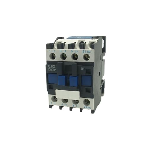 Contactor de CA 220V trifásico de 3 polos y 9A con contacto auxiliar NC