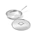 All-Clad D3 Stainless Cookware, 12-Inch Fry Pan with Lid, Tri-Ply Stainless Steel, Professional Grade