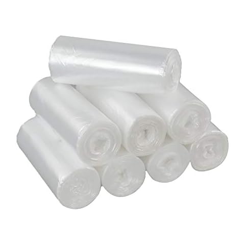 Dehouse 20 L Clear Bin Bags, 200 Bags Bin Liners Cover