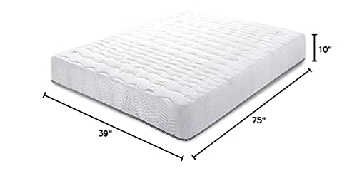 Sleeplace 10 Inch Encased Coil Hybrid Spring Mattress Om02 (Twin) #TOP1