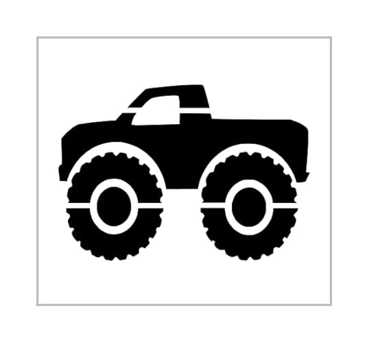 Amazon.com: Monster Truck Stencil 4 Inch Lifted Big Child Toy Design