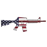 AR-15 Rifle Gun Sticker American Flag USA Patriotic Decal Auto Bumper Stickers Vinyl Car Truck RV (3' x 1')