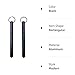 PTAHAN 2 Pcs Self Defense Keychain Set,Portable Metal 2-pack of keychain, aluminum Blunt Force (black)