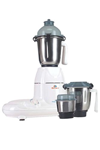 Bajaj Twister 750-Watt Mixer Grinder with 3 Jars (White)