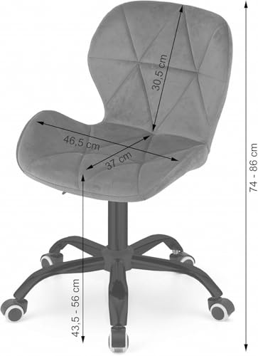 Image of Amazon Brand - Umi Home Swivel Height-Adjustable Boucle Fabric Office Computer Study Desk Chair for Salon, Spa in Off White Color