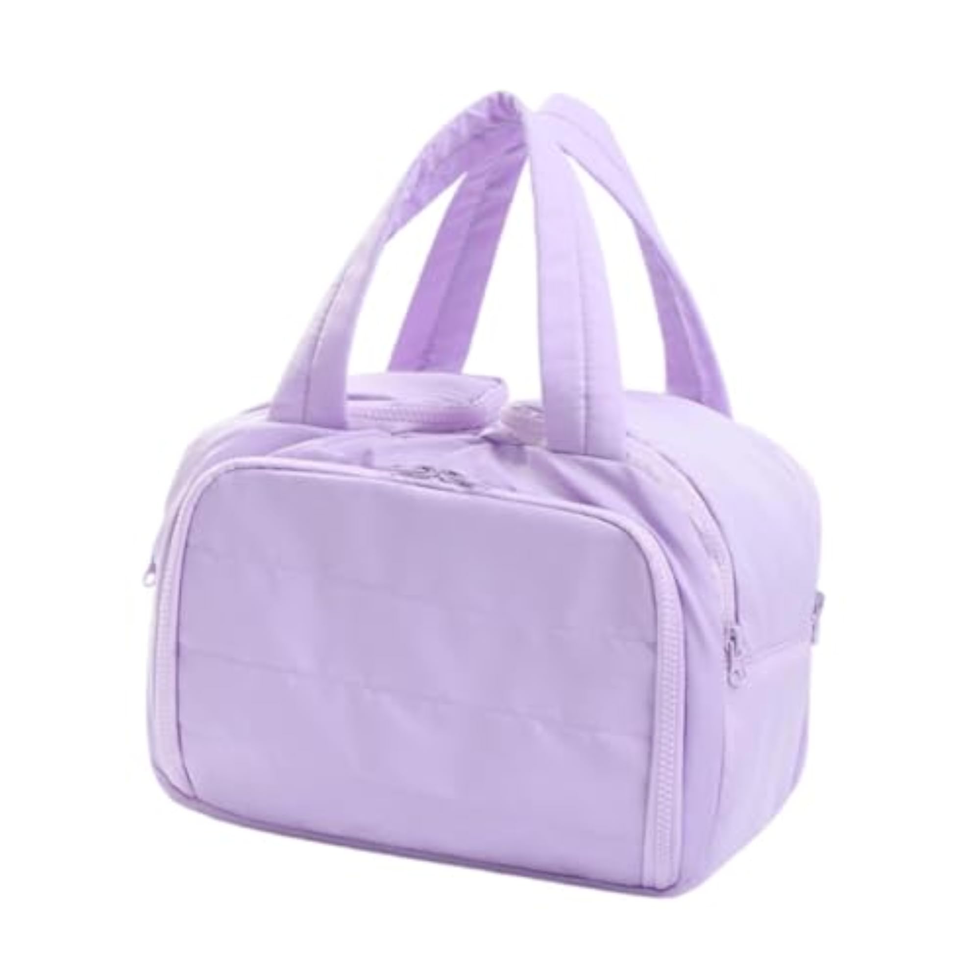 Large Capacity Travel Makeup Bag, Purple Pouch
