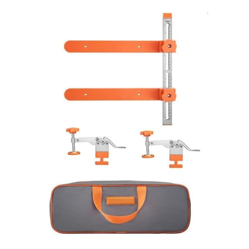 Drawer Slide Installation Jig Kit, Precision Cabinet Hardware Jig with Toggle Clamp & Magnetic Arm, for Cabinets Drawers Desks,More Easily & Quickly Install Drawer Slides (with Storage Bag)