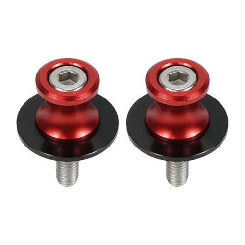 Für Aprilia Für Tuareg RS 660 RS660 RSV4 Für Tuono V4 V4R Für Shiver 750 M6 6-mm-Schwingen-Schieber Motorrad Lenker Riser Abstandshalter(ROT)