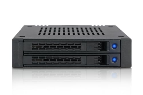 Support de Disque Amovible Icy Dock MB742SP-B Rack Noir 2.5