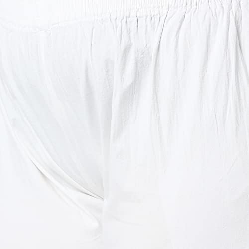 Image of indiankala4u Cigarette Pants Palazzo Salwar for Women Chikankari Hand Embroidered, Lycra Cotton