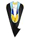 GraduationMall Unisex Deluxe Master hood - Sky Blue/Royal/Gold