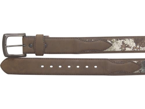 Men's Belt Split Tab Leather & Canvas Strata Sz: 343