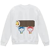 [igsticker] プリント トレーナー 8.8オンス メンズ レディース ユニセックス 長袖 スウェット L サイズ クルーネック 白 ホワイト 012870 節分 鬼 恵方巻