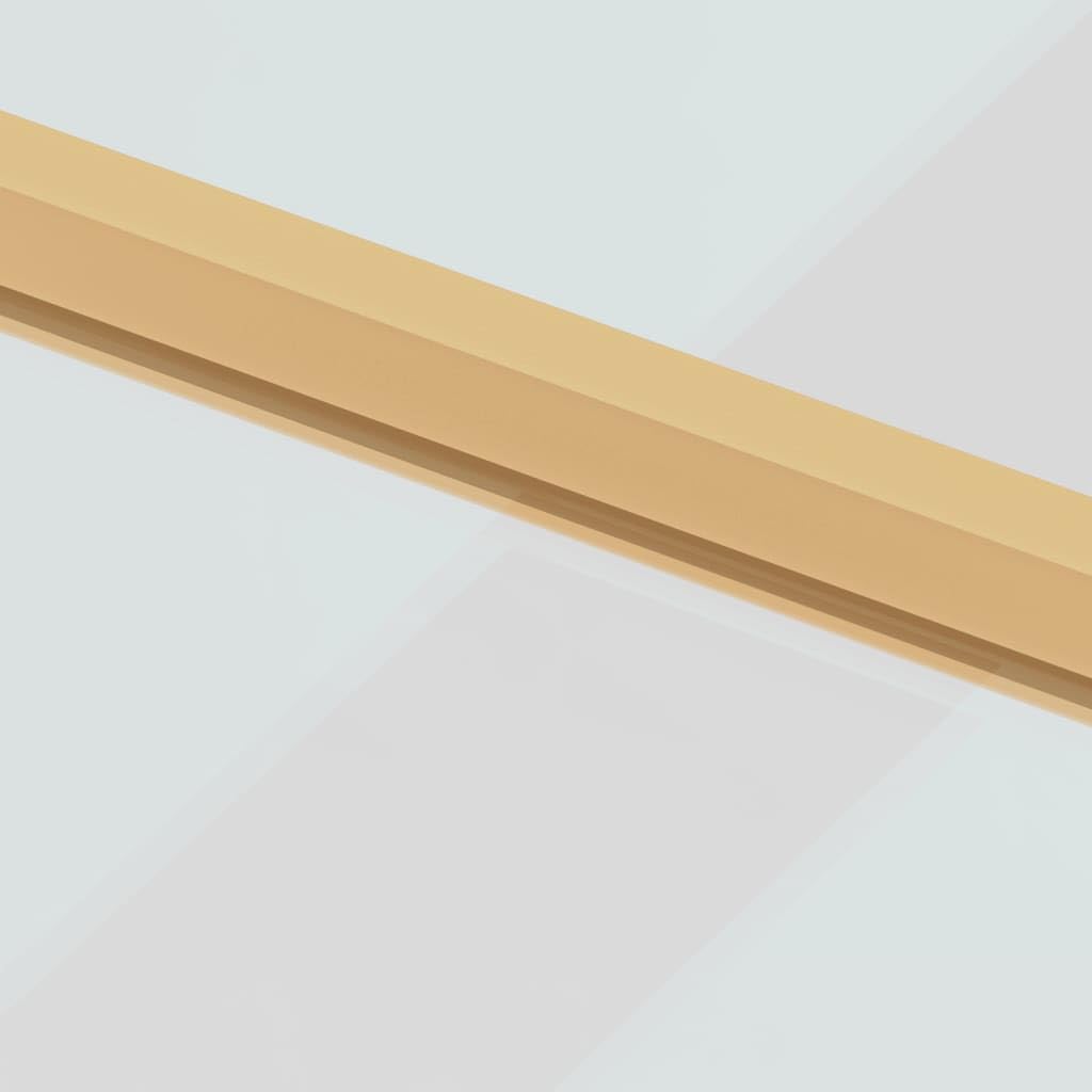 Drzwi wewnętrzne smukłe złote 102,5 x 201,5 cm szkło hartowane i aluminiumSprzęt Materiały budowlane Drzwi domowe