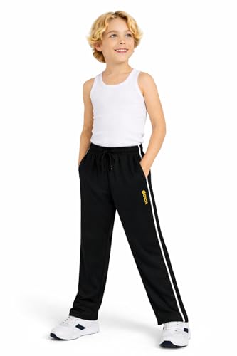 Image of DYCA by Bodycare Boys Cotton Solid Track Pant, Casual Regular Fit Joggers, Comfortable Activewear for Kids