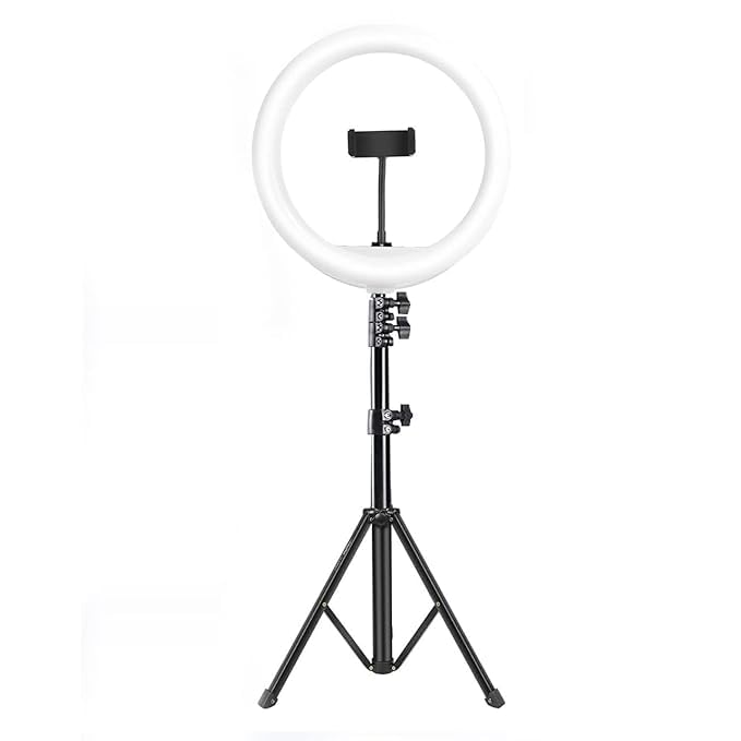 (Refurbished) DIGITEKDRL-14C 14 Inch LED Ring Light with 5ft Stand & Smartphone Mount - USB Powered, Color Switch Mode, Brightness Control, Dual Temperature - for Photo & Video Shoots, Makeup, Vlogging DRL-14C (B0DC6XJRVD) Amazon Price History, Amazon Price Tracker