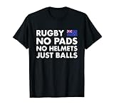 Rugby Keine Polster Keine Helme Nur Bälle Neuseeland Rugby T-Shirt