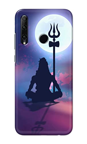 Image of Printed Hard Back Cover Case for Honor 20i | Huawei P Smart+ Plus 2019 | Honor 10i Back Cover (Lord Shiva) -1302