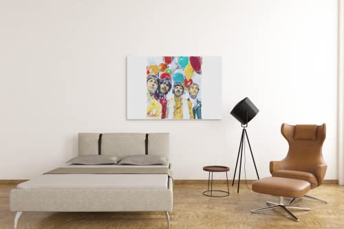 Sidney Maurer Portrait des Beatles Toile murale imprimée pour la maison, le salon, la chambre à coucher, le bureau, les… - Les Beatles, Paul McCartney, John Lennon, RIngo Starr, George Harrison Sidney Maurer Portrait des Beatles Toile murale imprimée pour la maison, le salon, la chambre à coucher, le bureau, les… – Image 3