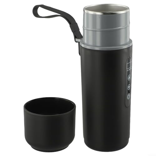 Tetera eléctrica portátil para coche 500ml con pantalla LCD miniatura 4