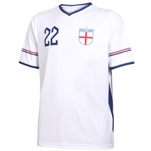 Kingdo Maillot de Foot - Tenue - l 'Angleterre Bellingham - Enfants et Adultes - L – vue 2