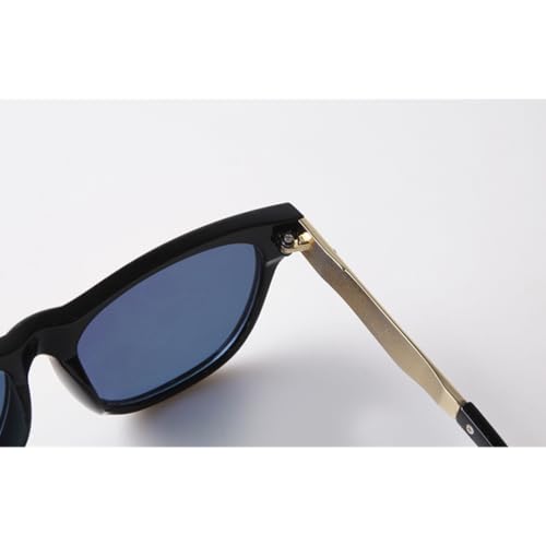 Lunettes de soleil rétro protection UV400 avec rivets mode extérieur
