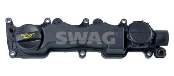 SWAG 33 10 0085 Coperchio punterie con guarnizione con tappo di chiusura nero