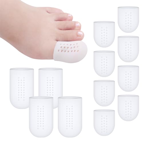 12 Piezas Protector Dedo Gordo Pie,Protector Dedos Pie Silicona Transpirable,Protector
