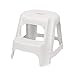 SZQ-Footstool stołek hotelowy, plastikowy stołek stołek kuchenny mały kwadratowy stołek dekoracja domu taboret steping stołek zmiana butów ławka (kolor: biały)