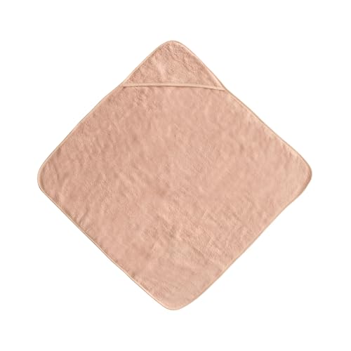 mushie Baby Hooded Towel | Organic Cotton (Blush)