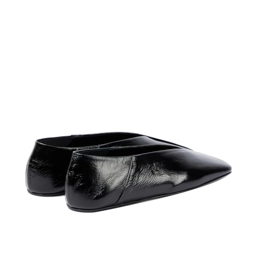 Leather Ballet Flats for Women Square Toe Slip On Flat Shoes Comfortable Dress Weeding Work Ballerina Loafers for Casual Daily3