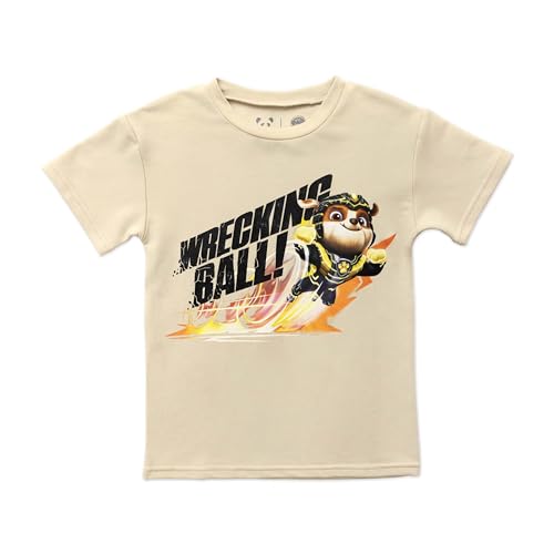 Bellabu Bear Paw Patrol: The Mighty Movie Rayon from Bamboo Terry Kids Oversized T-Shirt, Short Sleeve Tee for Boys and Girls