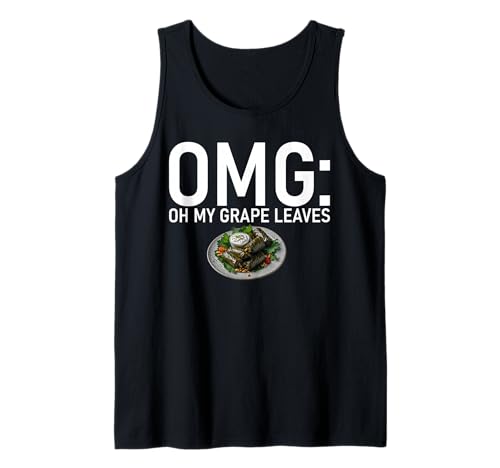 OMG Oh My Grape Leaves Dolma para Hombres y Mujeres Camiseta sin Mangas