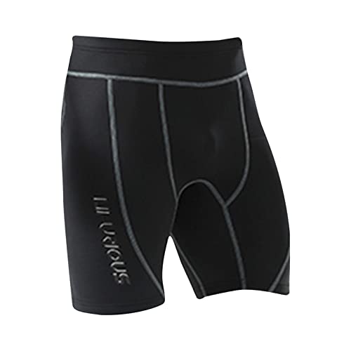 kowaku 2 Mm Neopren Shorts für Herren, Neoprenanzug, Wassersurfen, Warm Halten, Kratzfest, Unterwasser Schwimmen, Neoprenanzug für Kajaksport, M