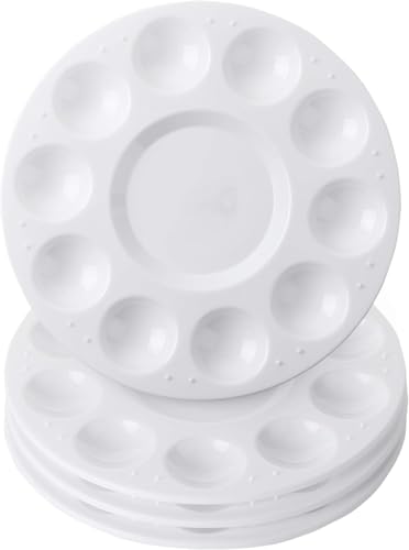 Mischpalette, Malpalette Zur Aufbewahrung Mischtabletten zum Malen von Farbtönen, Universalpalette für DIY Kunst Malerei (6 PCS)
