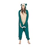 Wishliker Adult Snorlax Onesie Pajamas Cosplay Animal Sleepwear Halloween Costume Women Men
