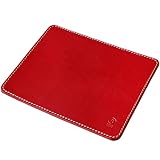 PORCO ROSSO／マウスパッド 革 革製 ブランド ポルコロッソ おしゃれ 栃木レザー 本革 日本製 名入れ シンプル メンズ レディース 男性 女性 プレゼント 父の日 誕生日 卒業祝い 入学祝 昇進祝い 還暦祝い 革婚式 かわいい レザー 赤 レッド [sokunou]