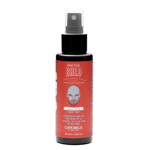 Doctor Bald - Spray Protector Solar SPF 50, Ligero, Tacto Seco y Acabado Mate, Absorción Rápida, Evita Manchas, Antienvejecimiento - 100ml