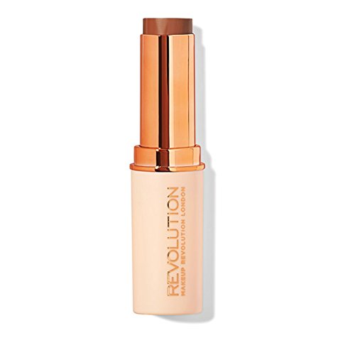 Makeup Revolution Fast Base Stick Foundation - F14, Deep, 6.2 g (Pack of 1)